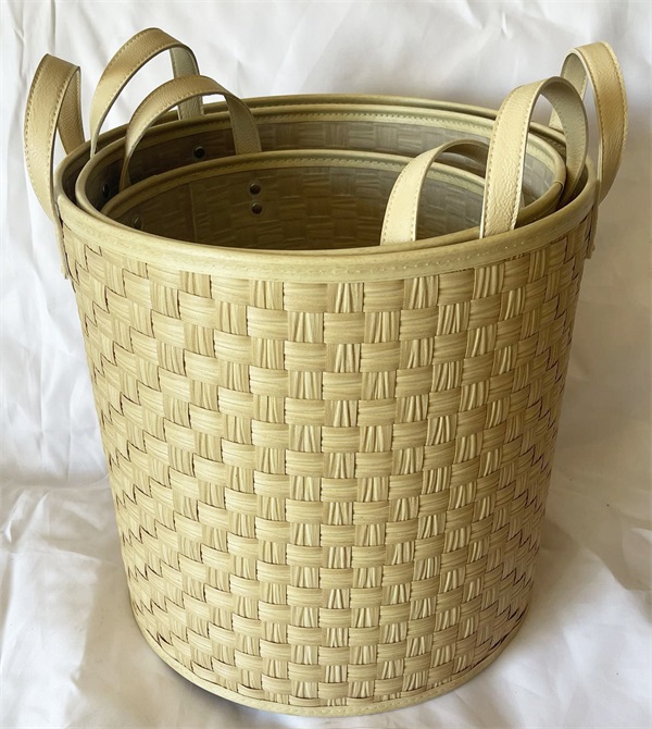 Decorative Plastic-rattan Hamper