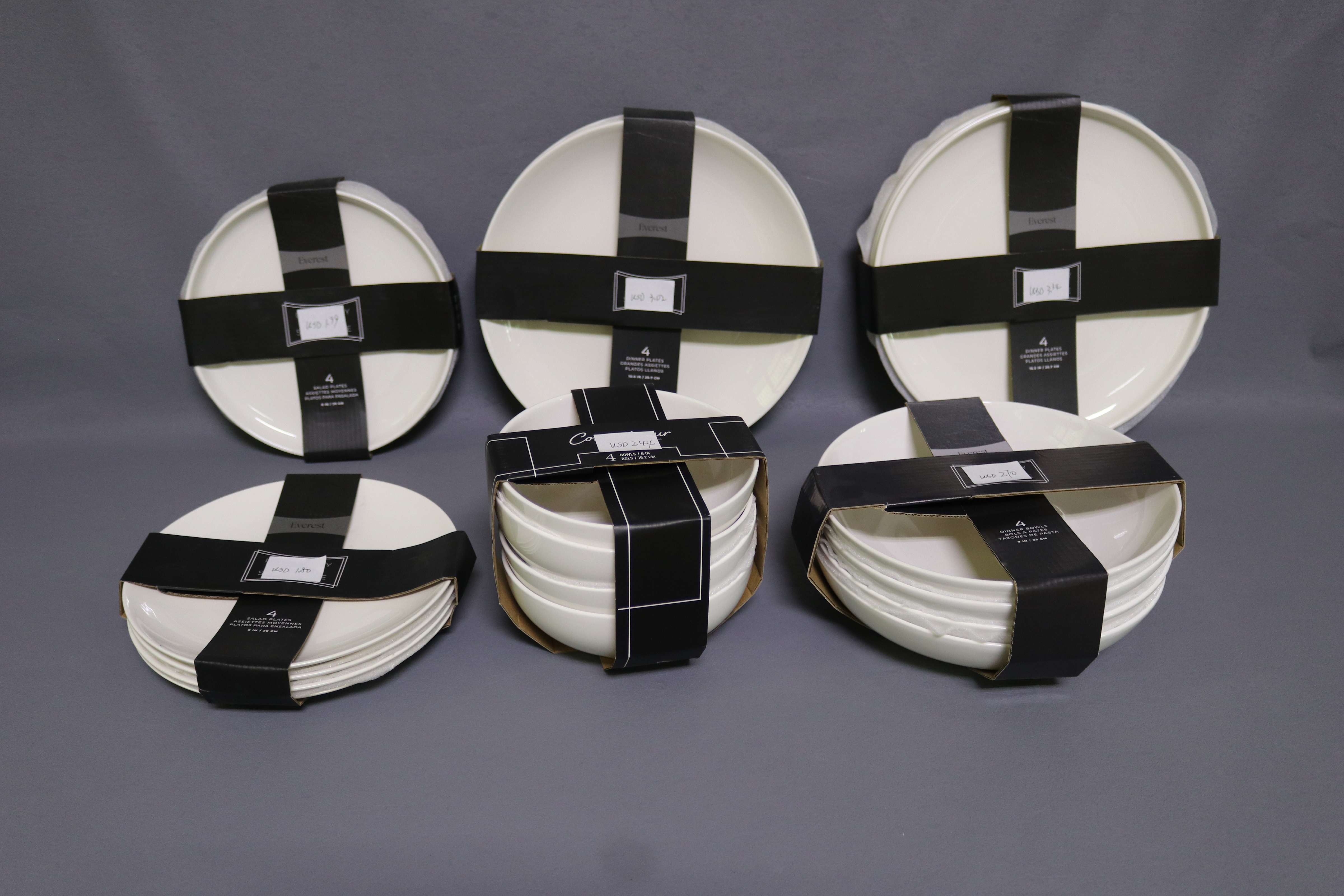 Set of 4-inch card new bone china tableware