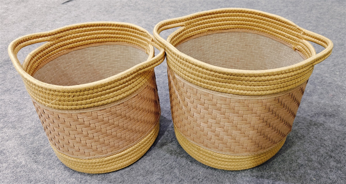 Decorative Plastic-rattan Basket