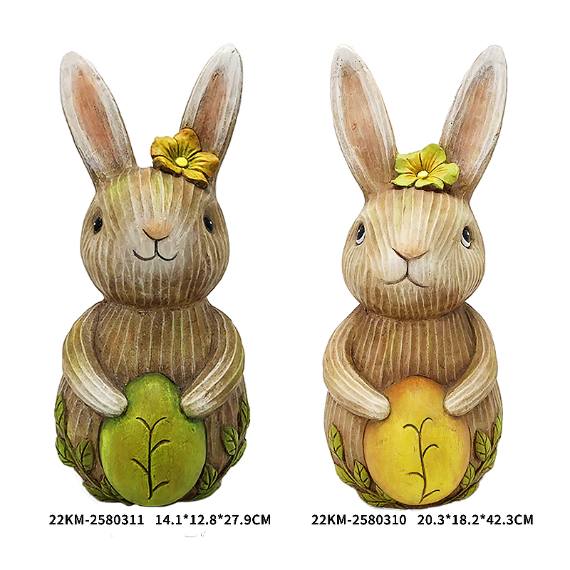 Polyresin with garden decoration