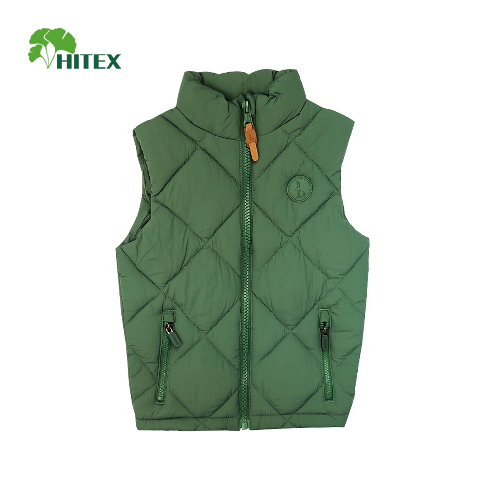 Hitex Boy's Woven Padded Stand Collar Vest With Zipper