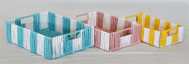 Decorative Paper Woven Basket