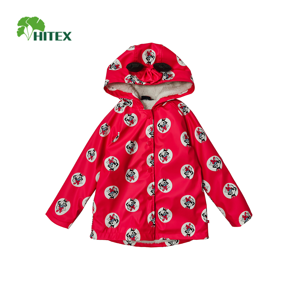 Hitex Girl's Woven Jacket With Fleece Lining