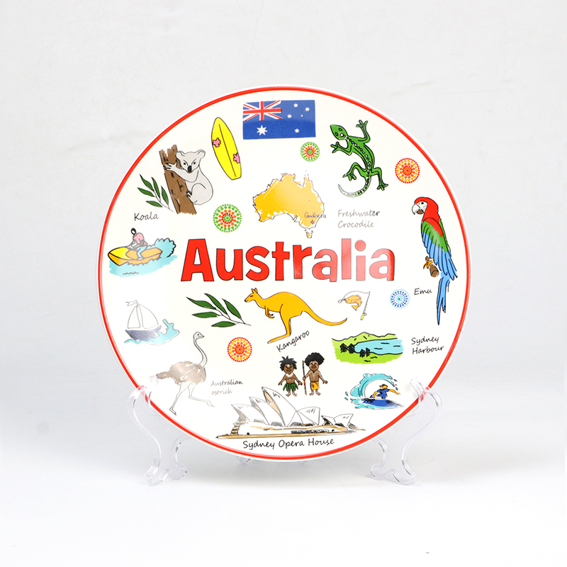 Australia souvenir dinner plate