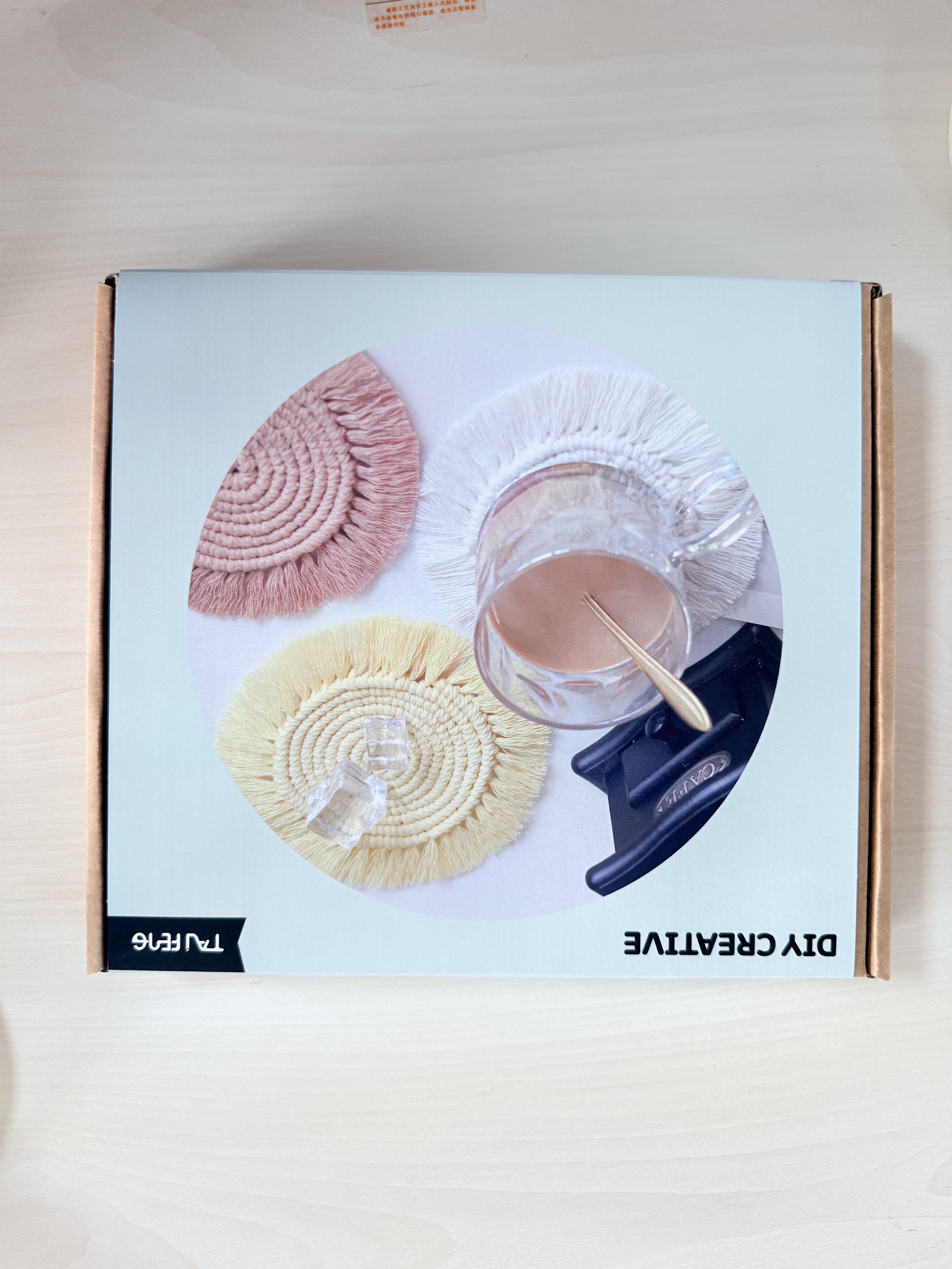 DIY string coaster, DIY coffee pad