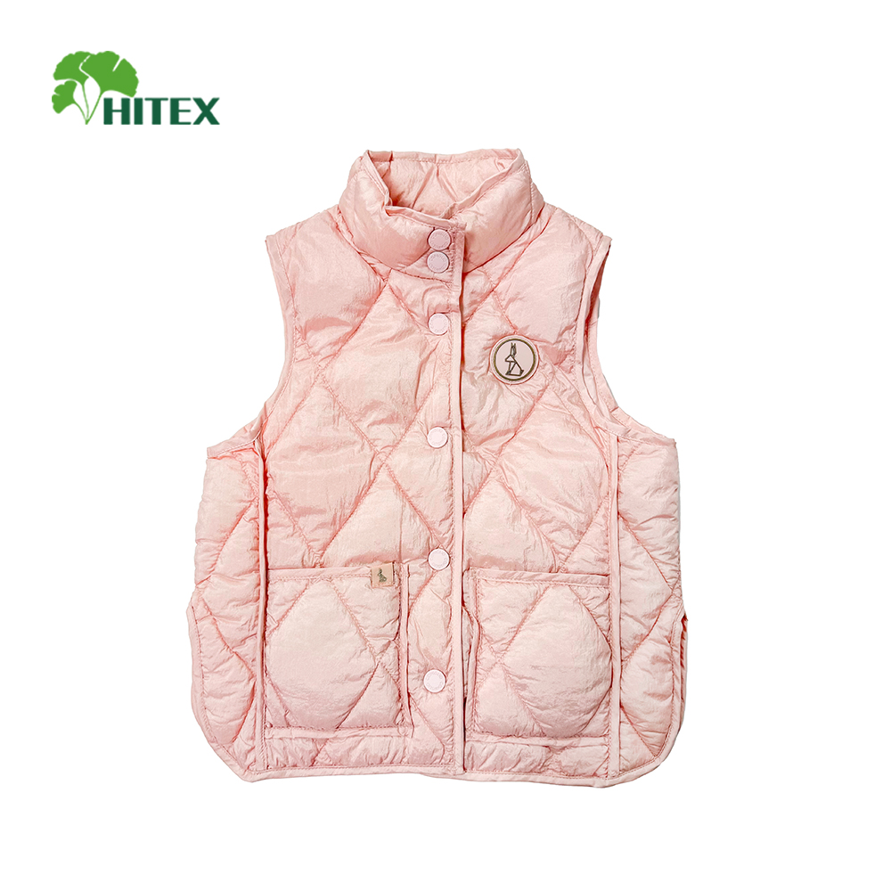 Hitex Girl's Woven Diamond-Quilted Padded Vest