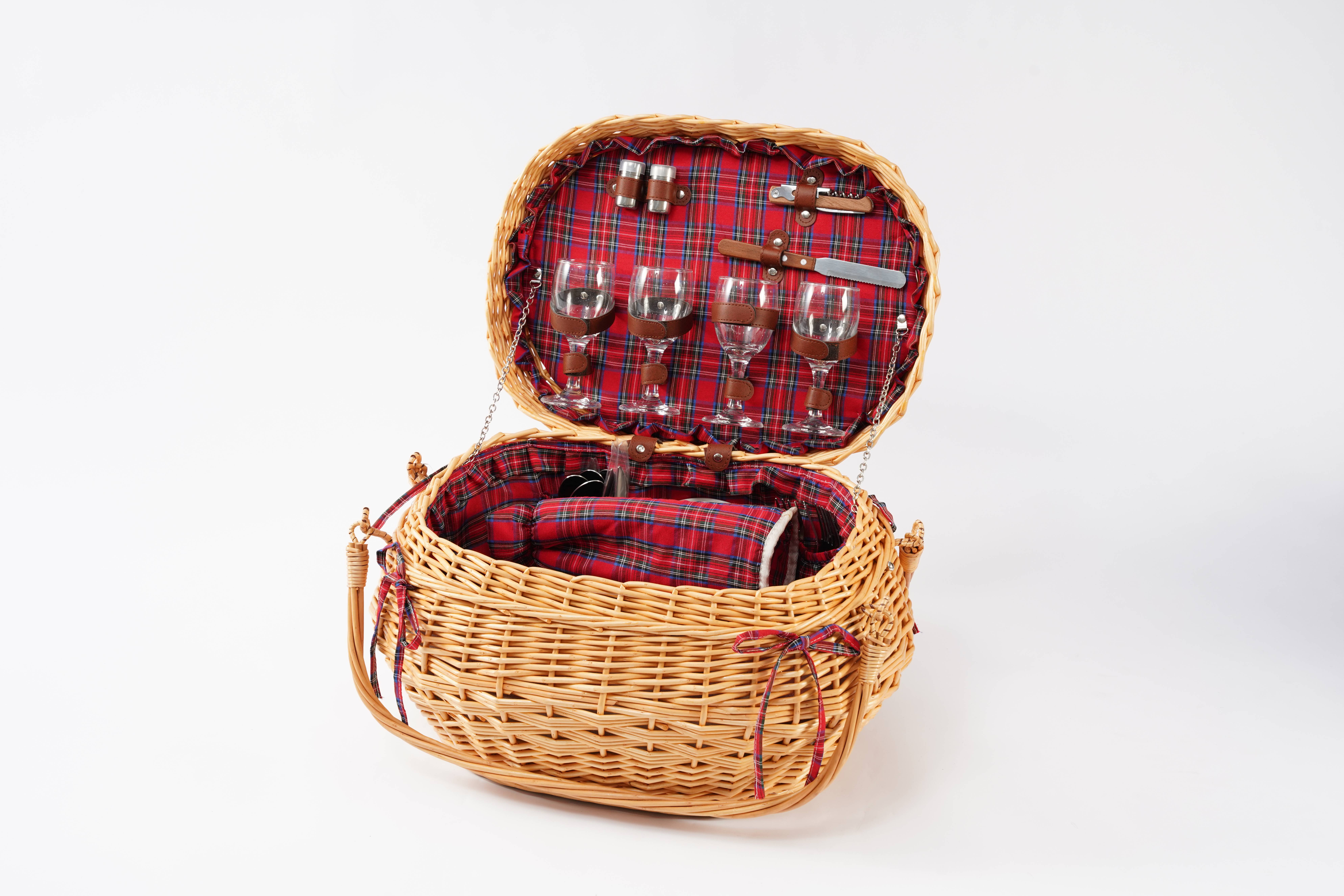 JY Willow Picnic Basket