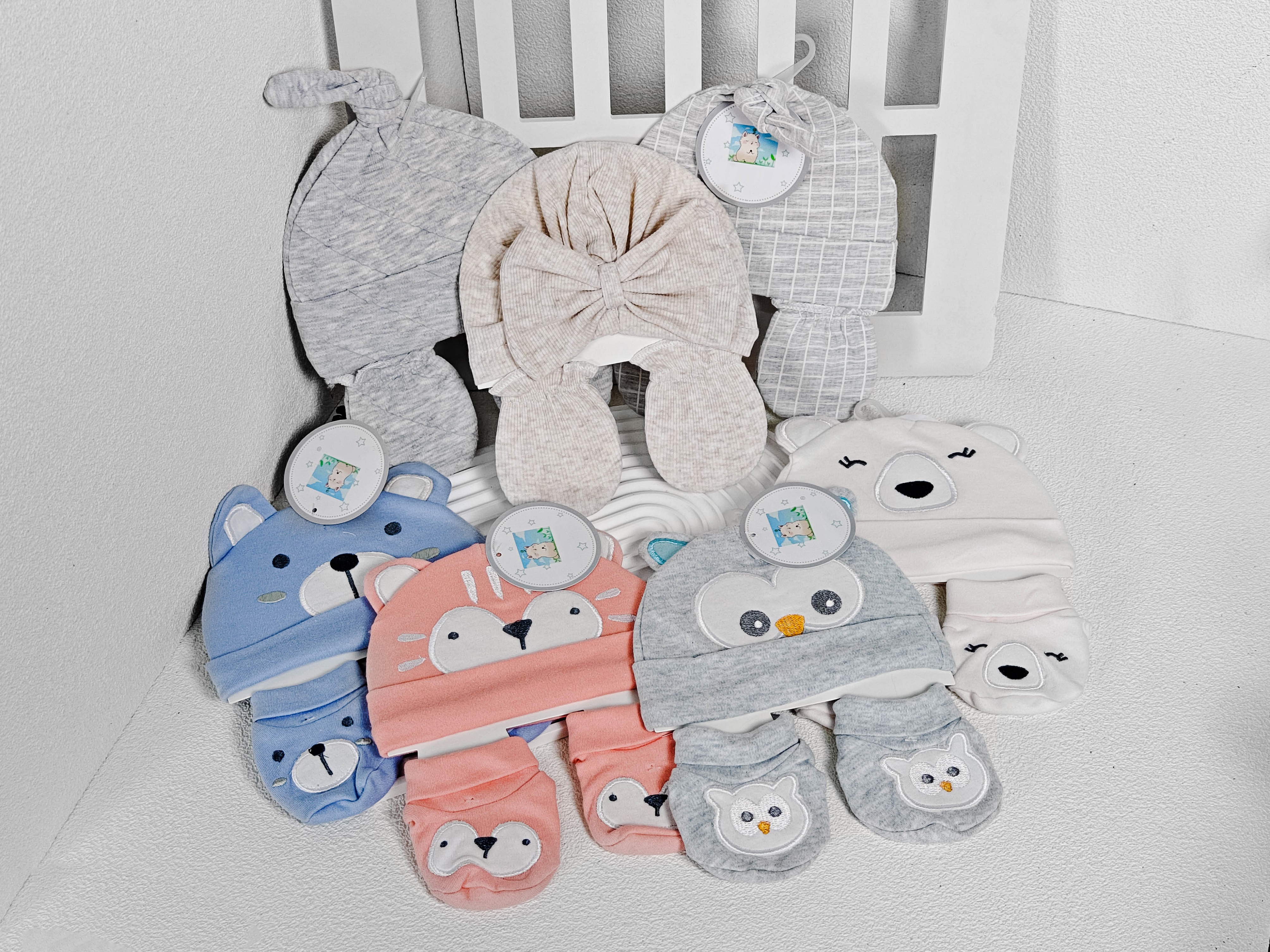 Yuesheng Baby Mittens And Hat Set Baby Hat Baby Gloves Newborn Mittens