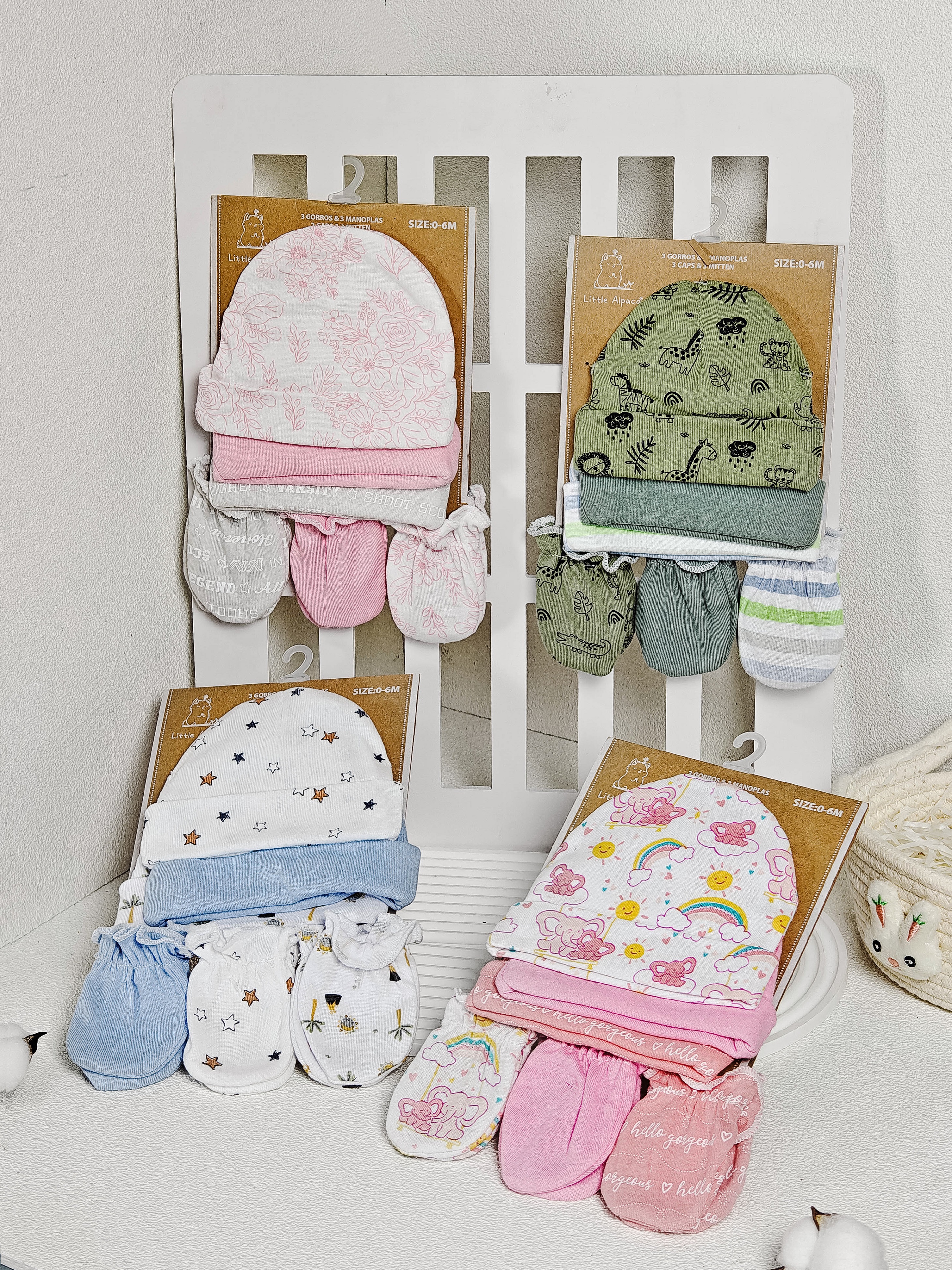 Yuesheng Baby Mittens And Hat Set Baby Hat Baby Gloves Newborn Mittens