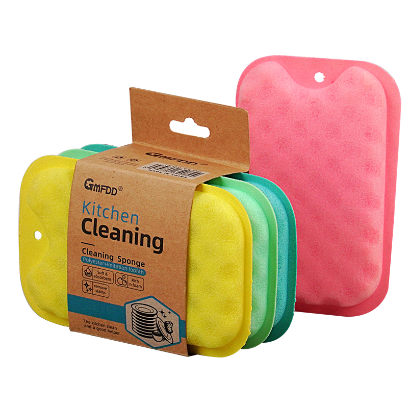 Double side cleaning sponge