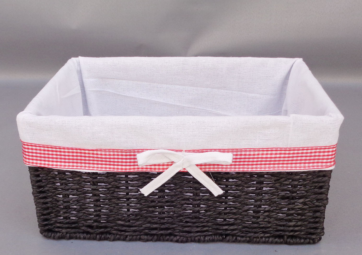 Paper rope weave storage basket