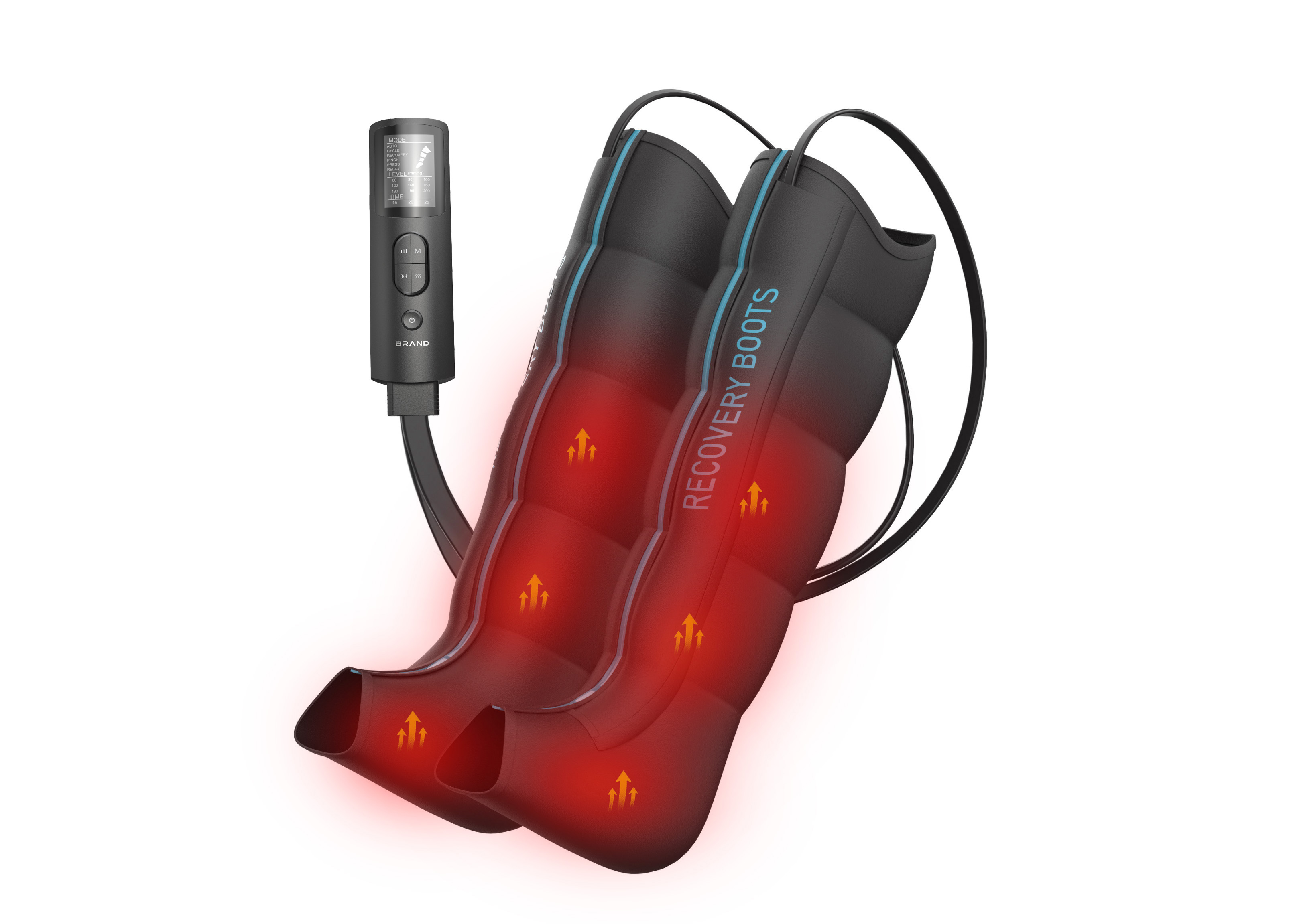 5 Chambers Compression Leg Recovery Boots With Heat