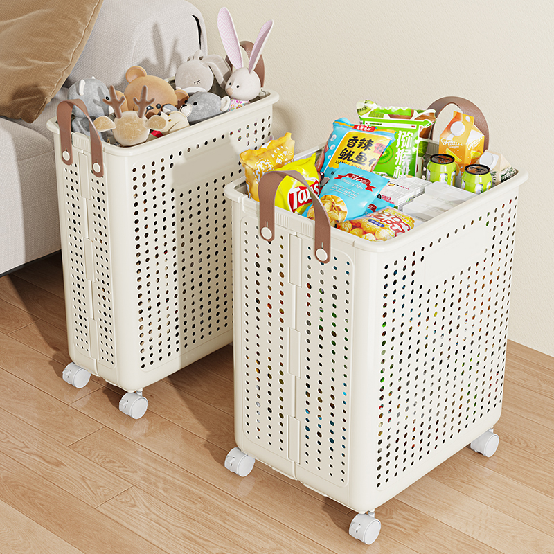 Foldable storage basket