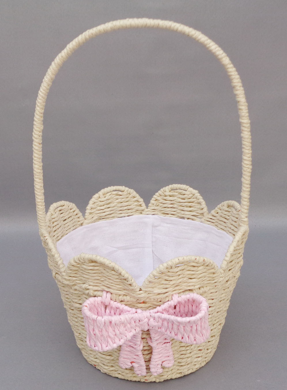 Paper rope weave basket