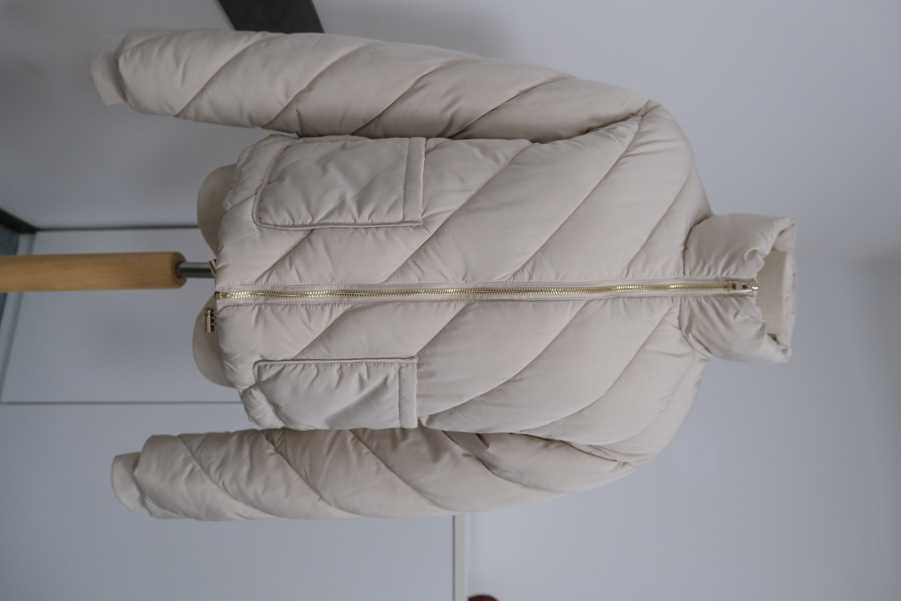 woman padding jacket