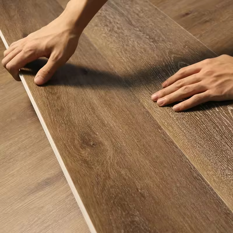 Luxury 4mm/5mm/6mm Click Lock Rigid Herringbone Ceramic Spc Vinyl Tile Flooring