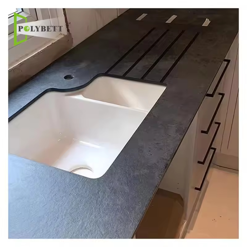High gloss marble hpl laminates sheet Phenolic laminate hpl panel worktop for kitchen