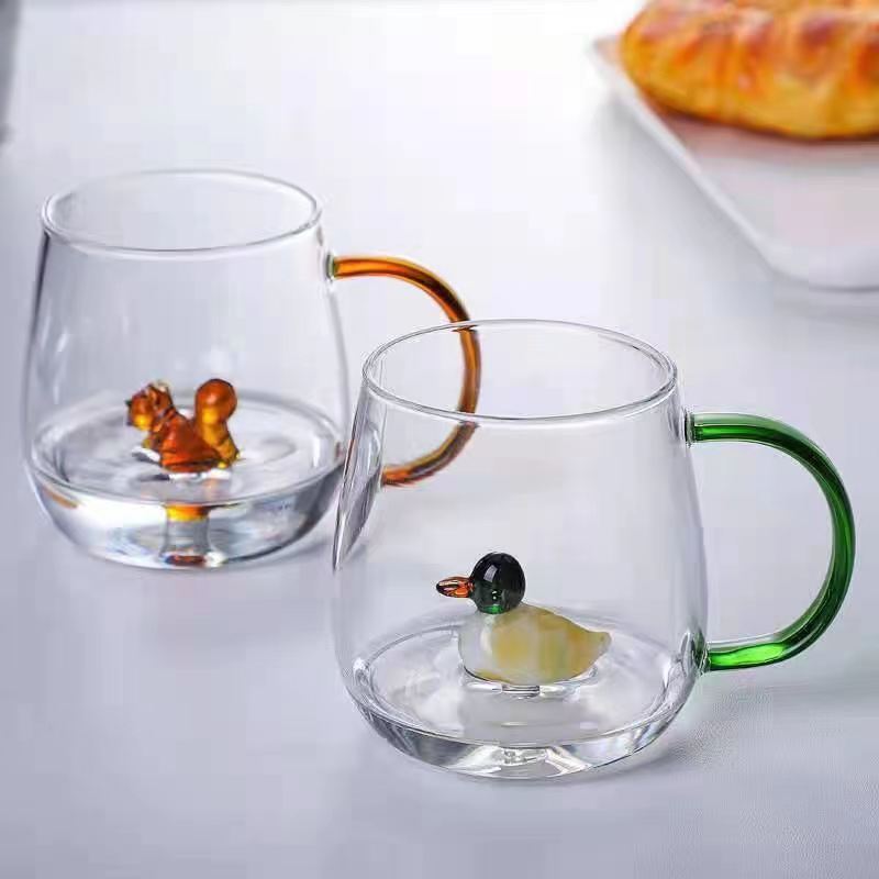 Adhesive accessory glass cup