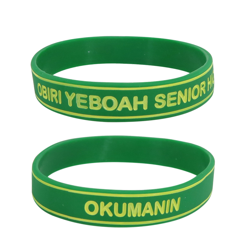 Hot Sale Rubber Luminous Bracelets Waterproof Silicone Wristbands