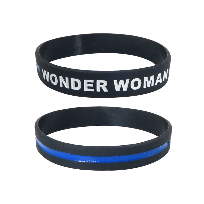 Customized Logo Printed Silicone Wristband Rubber Promotional Bracelets