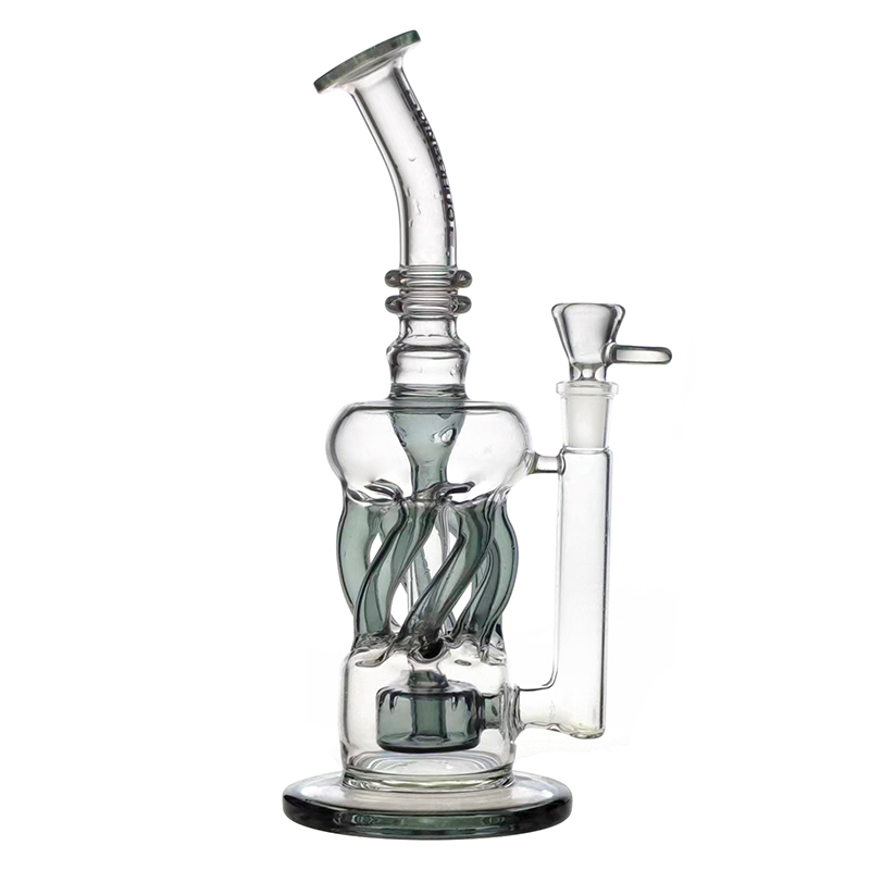 Lake green spiral water cycle flask