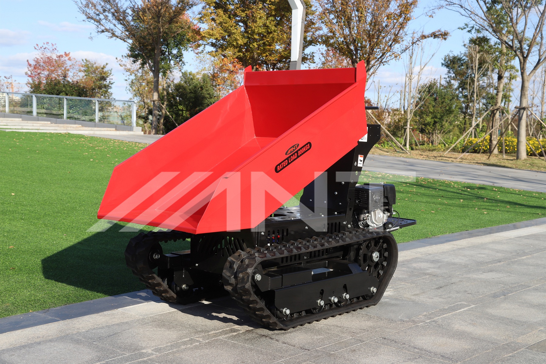 ANT widening track mini dumper gasoline powered, construction and plantation transportation