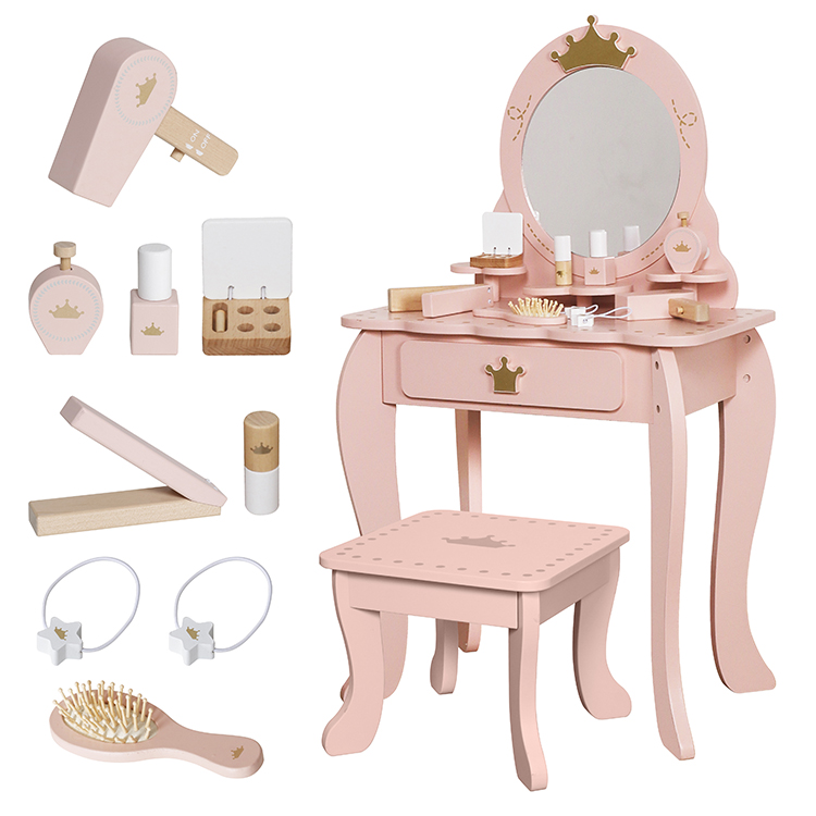 Wooden makeup table toy