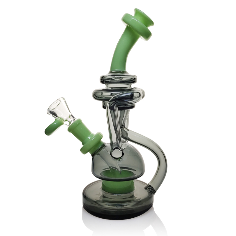 Two-color water cycle glass water pipe