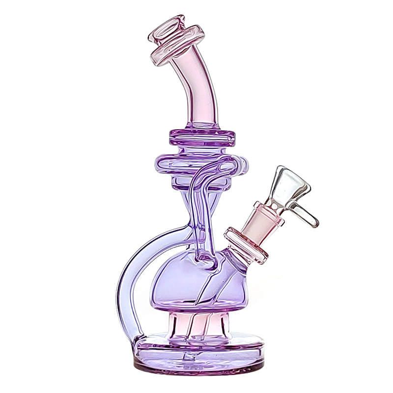 Two-color water cycle glass hookah