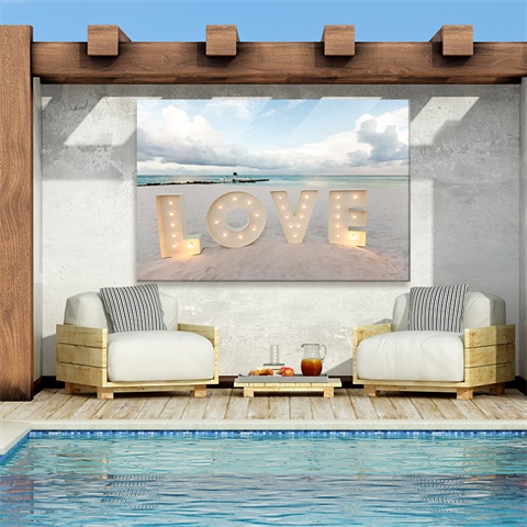 outdoor canvas bright color water proof no fading for outside places great garden art professional