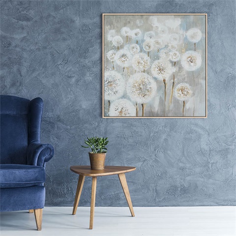 Handpainted framed canvas wall decoration floating frame canvas art