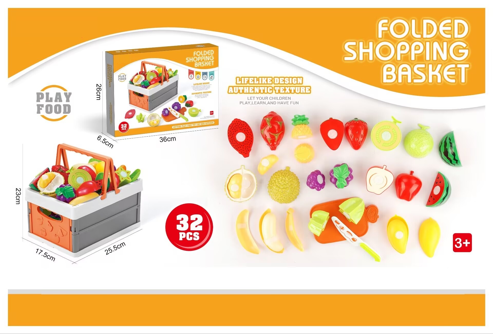 Folding shopping basket(vegetable,seperable)