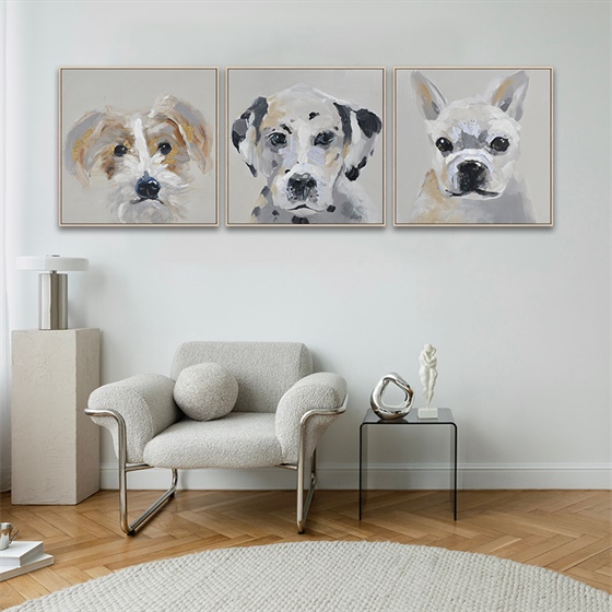 Abstract Wall Art floating frame canvas handpainted framed canvas art