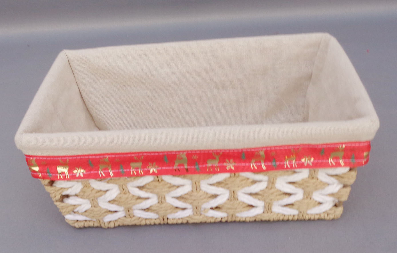 Paper rope storage basket