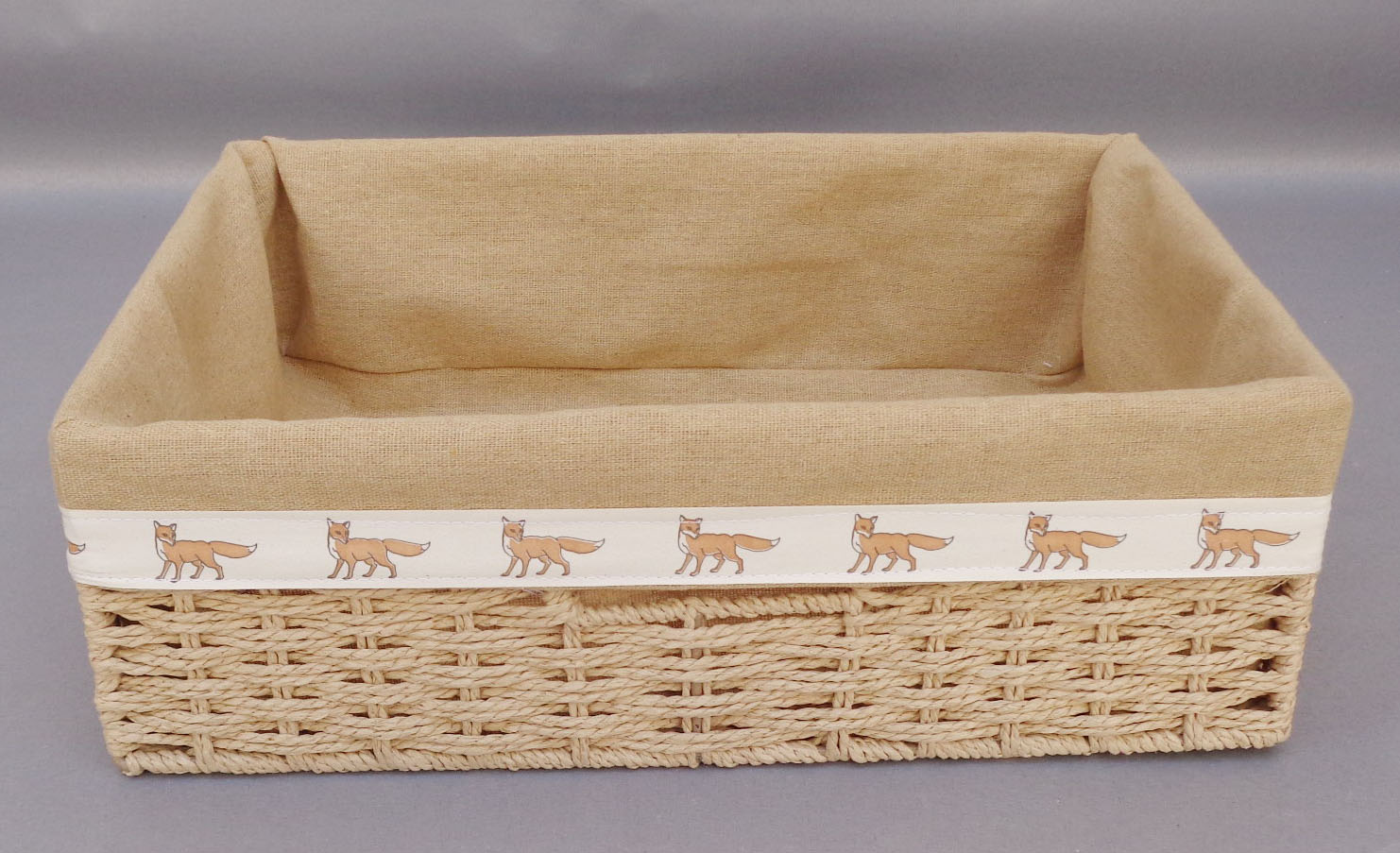 Paper rope storage basket