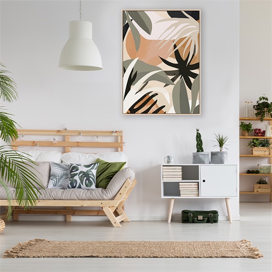 Gold Foil Great Designs Hot Sale Abstract PS floating frame popular designs High end wall decoration