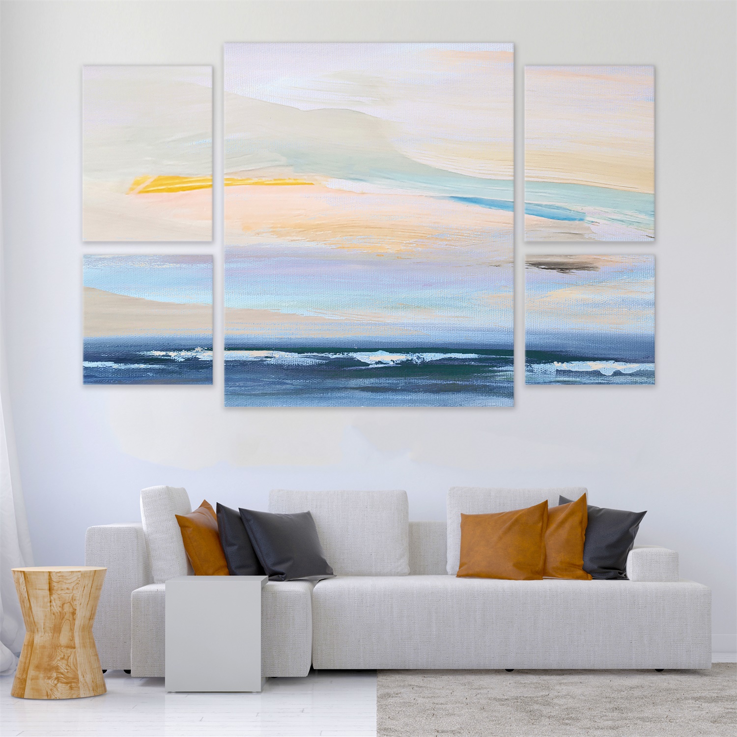 Life style Prints popular Size Oil Painting Decorative Wall Art Painting For Home Decor 5pcs per set