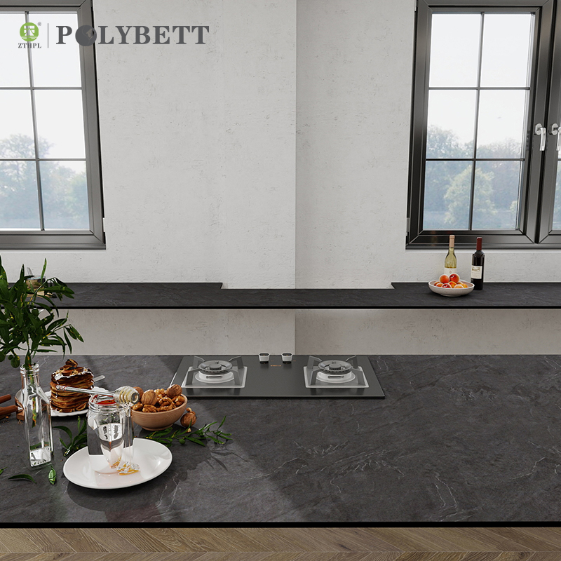 Polybett Anti Bacterial Phenolic laminate 12mm Hpl Laminate Marble Stone Texture for Countertop
