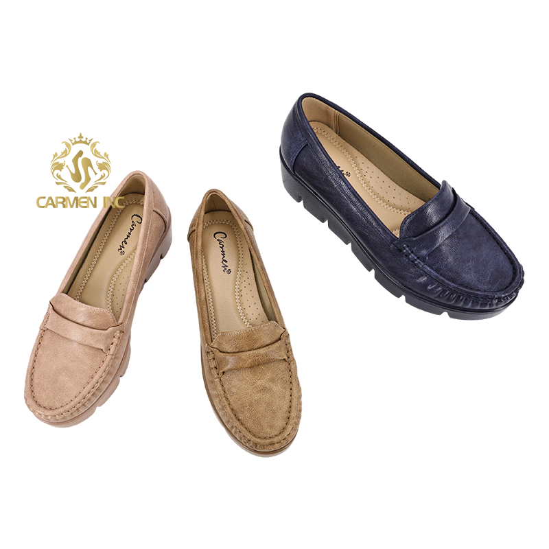 Factory Custom Hot Selling Autumn Women Casual Shoes British Style Thick Sole Shoes Fit Large Size