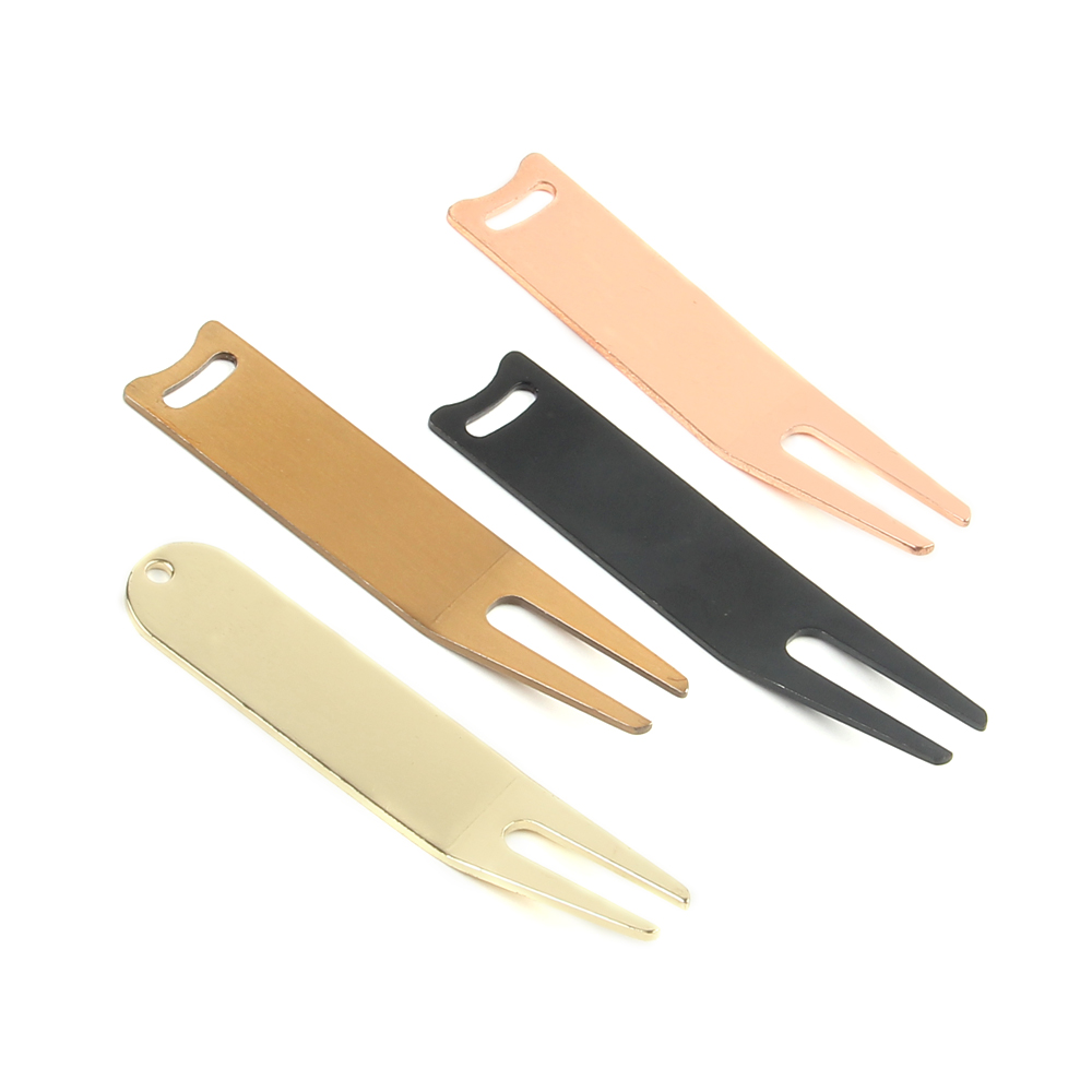 Wholesale Flat Metal Golf Fork Golf Divot Repair Tool