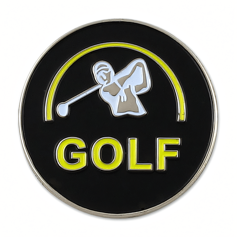 Custom Hard Enamel Golf Ball Barker Print Logo Ball Marker