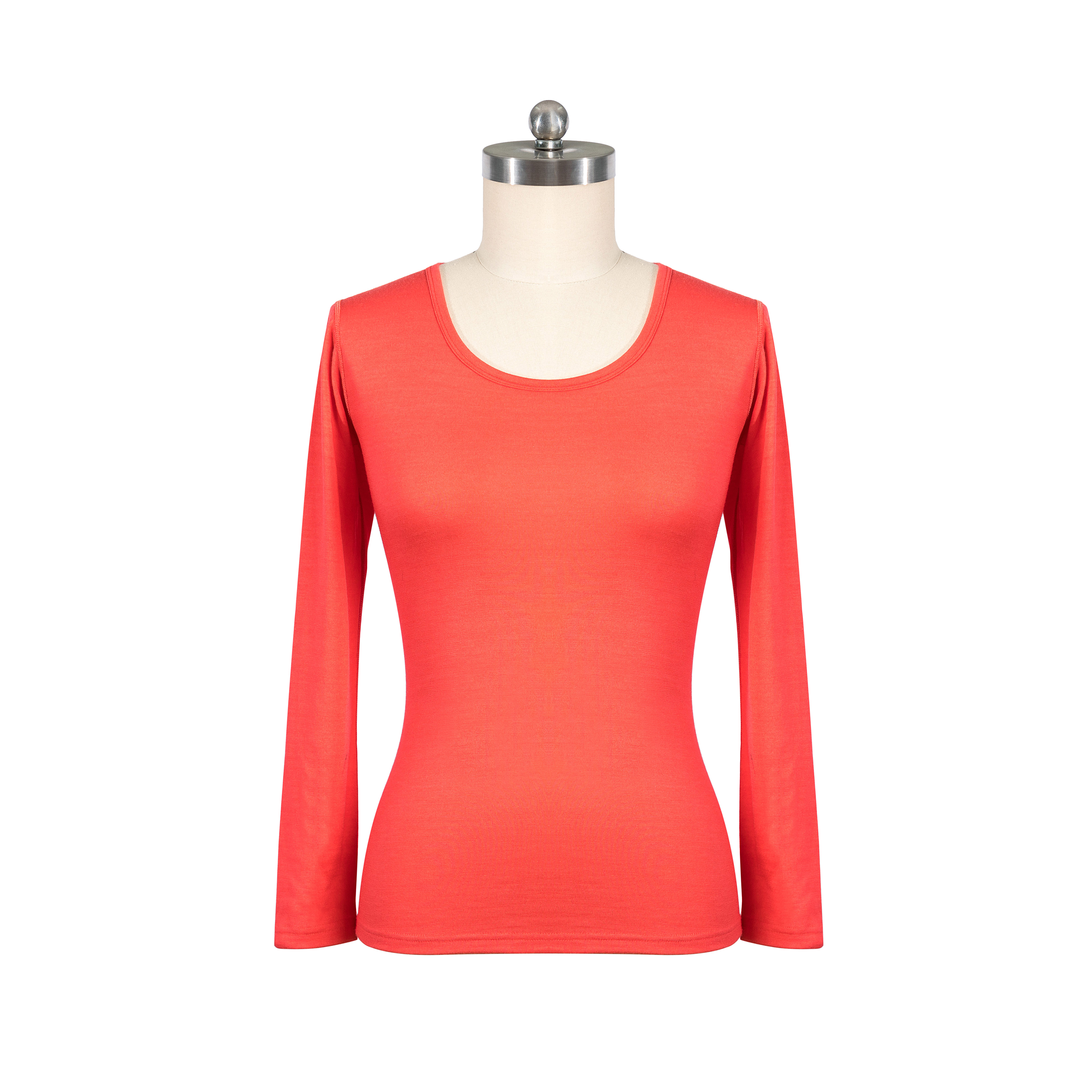 Women's round neck long sleeved sweater