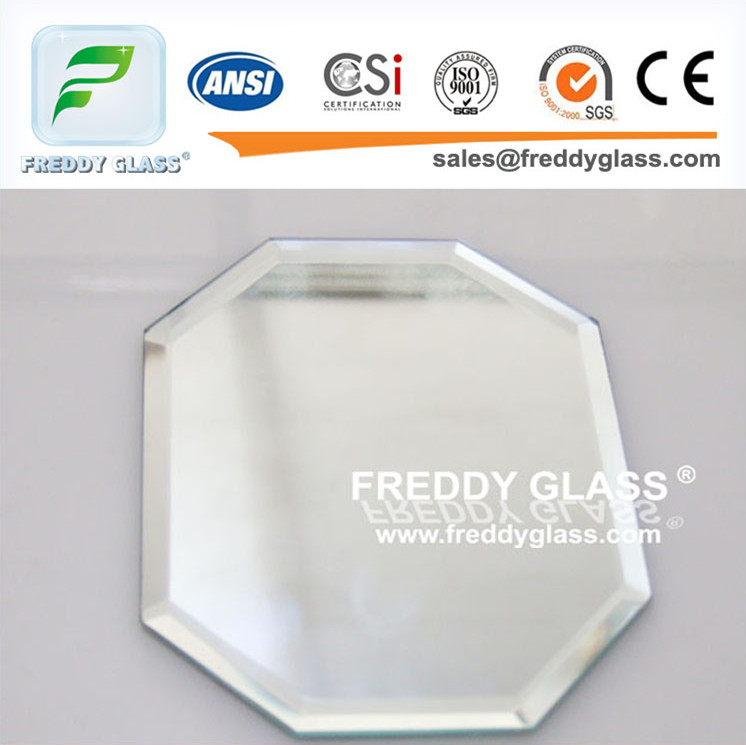 Silver mirror with bevel edge