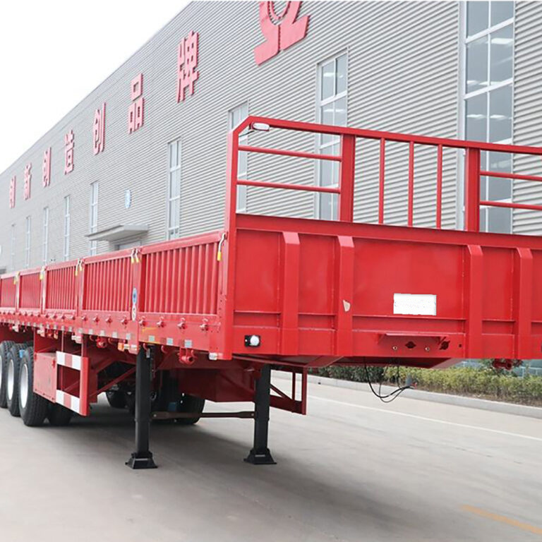 Cargo Trailer Hydraulic Cylinder Side Tipper Truck 13M Drop Side Dump Semi-Trailer