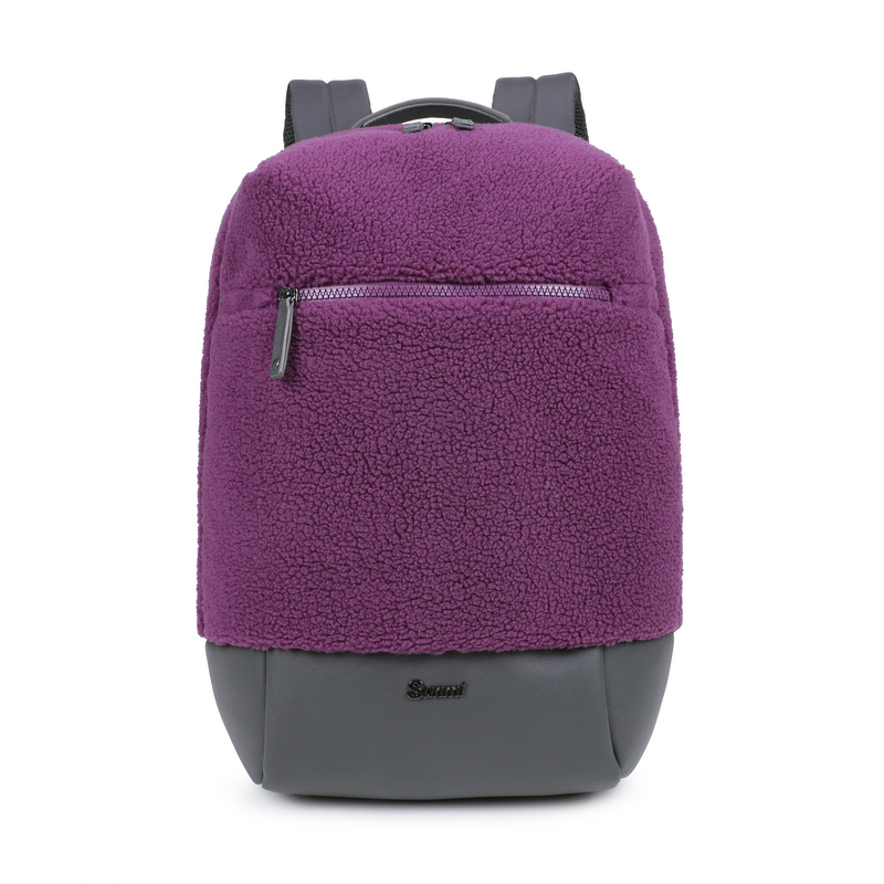 Teddy Fleece Laptop Backpack