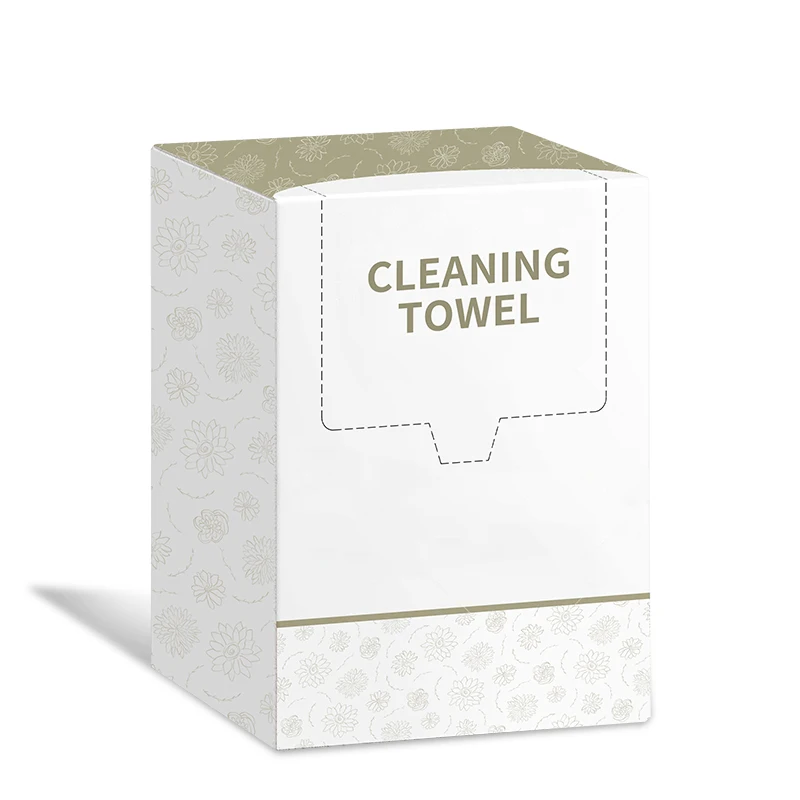 Boxed cotton soft towel, face wash towel, disposable towel.
