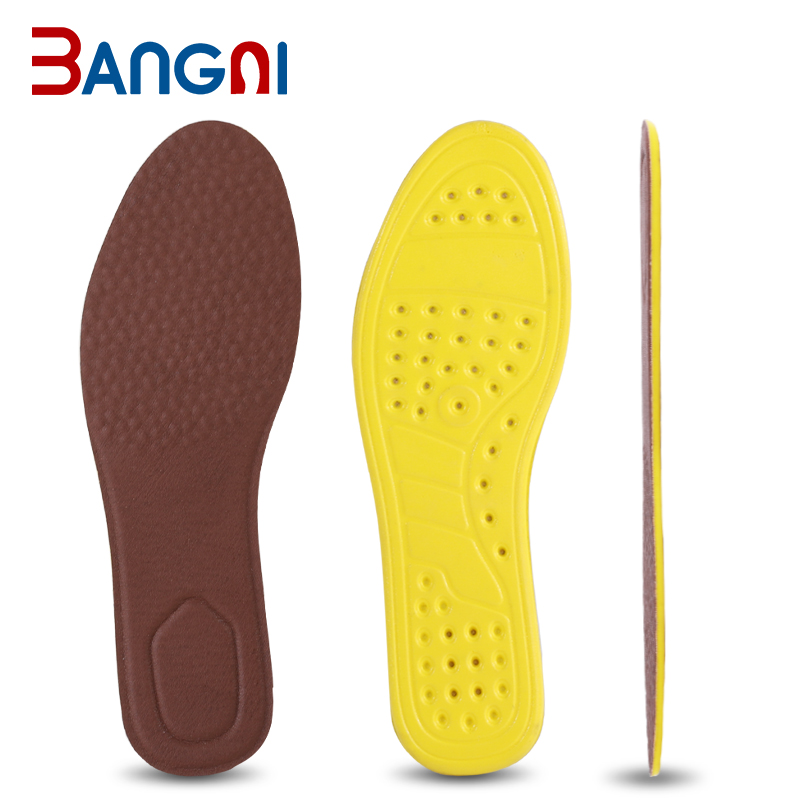 3angni PU PU soft comfortable durable leather insole