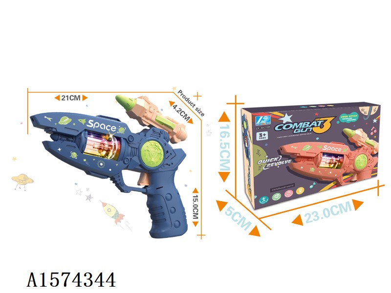 Space Marines Electric combat gun with（Lighting/music/rotation）no include battery 2colour