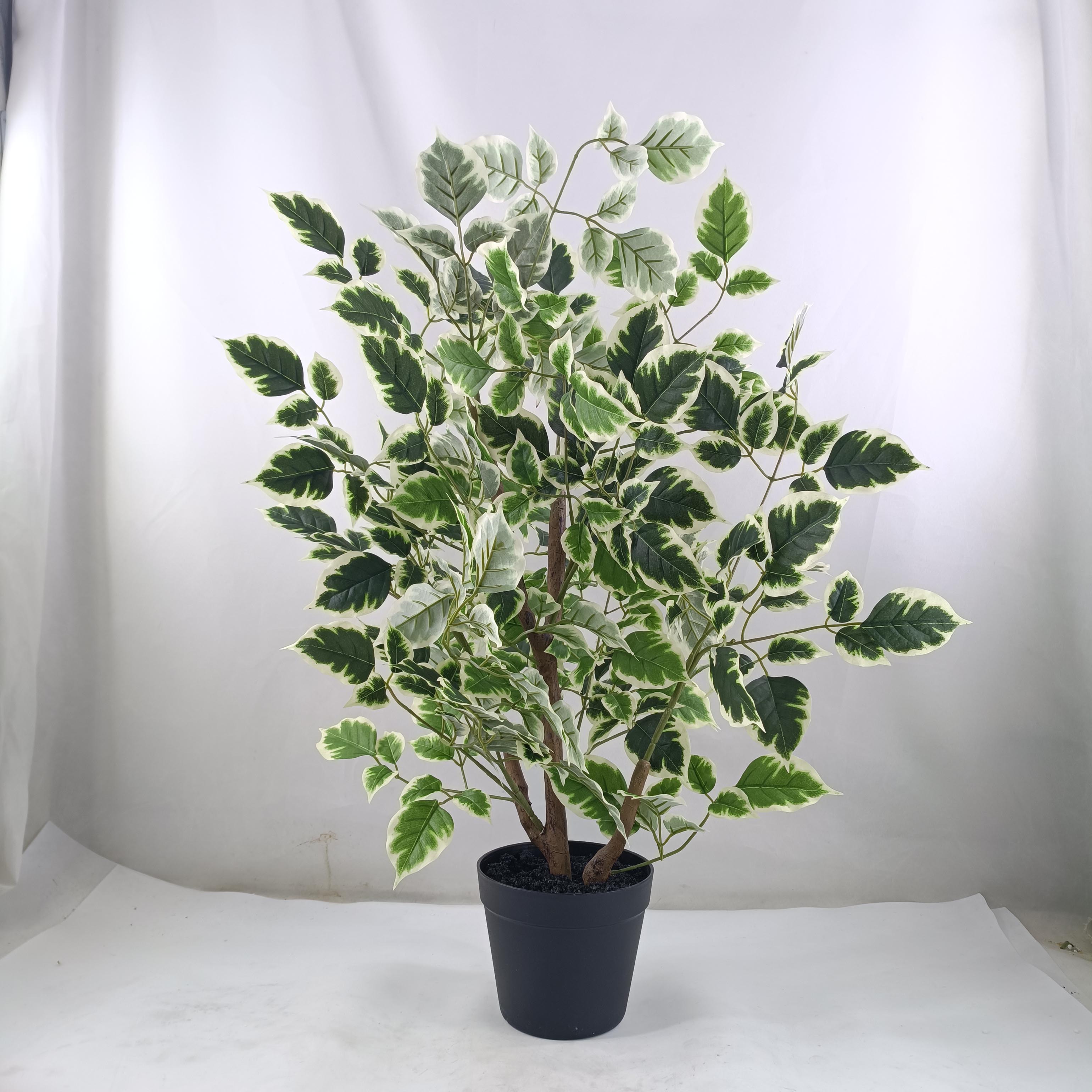 Ficus leaf simulation potted home decoration