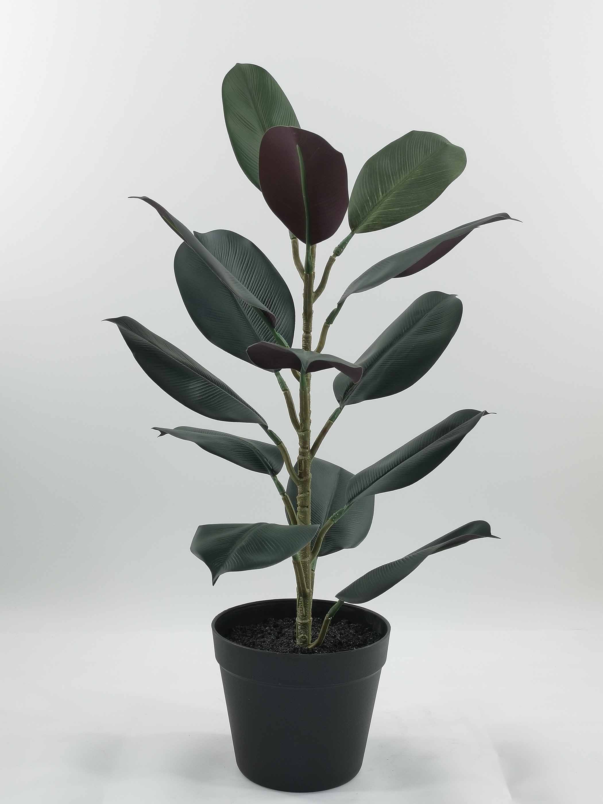 Rubber leaf simulation potted home decoration